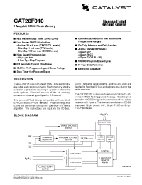 Datasheet CAT28F010NA-90T manufacturer Catalyst