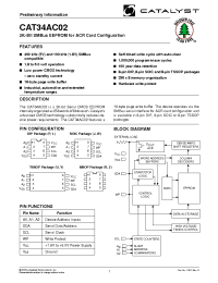 Datasheet CAT34AC02LA-1.8 manufacturer Catalyst