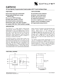 Datasheet CAT5112U-10TE13 manufacturer Catalyst