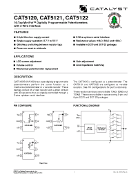 Datasheet CAT5122TPI-50-T manufacturer Catalyst