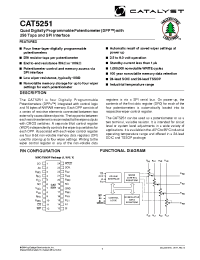 Datasheet CAT5251UI-00TE13 manufacturer Catalyst