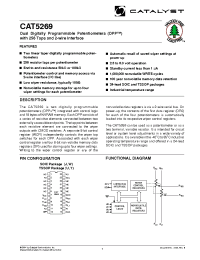 Datasheet CAT5269 manufacturer Catalyst