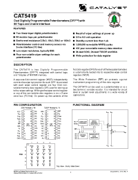 Datasheet CAT5269BI-25TE13 manufacturer Catalyst