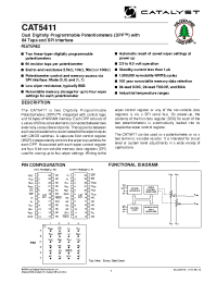 Datasheet CAT5411JI-10-TE13 производства Catalyst