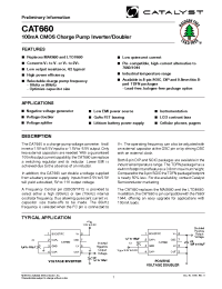 Datasheet CAT660EVA-TE13 производства Catalyst