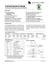 Datasheet CAT93C46A manufacturer Catalyst