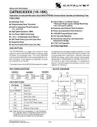 Datasheet CAT93C5612 производства Catalyst
