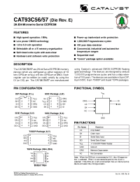 Datasheet CAT93C56SI производства Catalyst