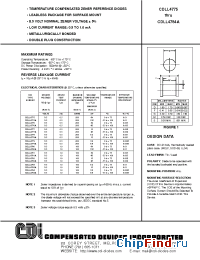Datasheet CDLL4779A manufacturer CDI Diodes
