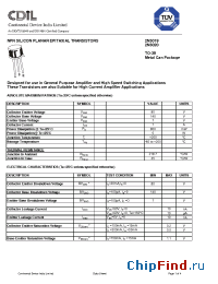 Datasheet 2N3019 manufacturer CDIL