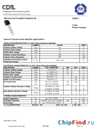 Datasheet CD9013D manufacturer CDIL