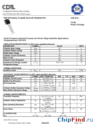 Datasheet CSA1015GR manufacturer CDIL