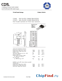 Datasheet CSC2073 manufacturer CDIL