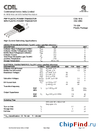 Datasheet CSC2562O manufacturer CDIL