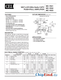 Datasheet MC-7831 manufacturer CEL
