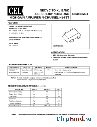 Datasheet NE3503M04-T2-A manufacturer CEL