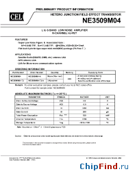Datasheet NE3509M04-T2-A manufacturer CEL