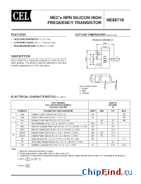 Datasheet NE66719-T1 manufacturer CEL