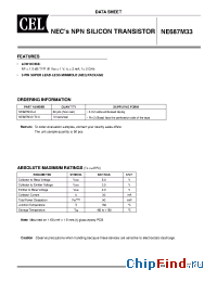 Datasheet NE687M33 manufacturer CEL