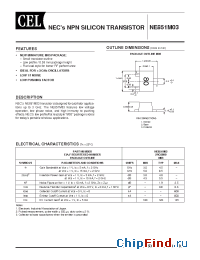 Datasheet NE851M03-T3 manufacturer CEL
