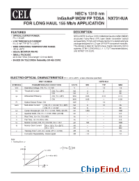 Datasheet NX7314UA manufacturer CEL