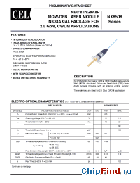 Datasheet NX8508BM49-CC manufacturer CEL