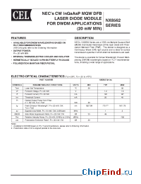 Datasheet NX8562LB373-BA manufacturer CEL