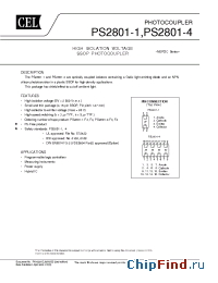 Datasheet PS2801-4-F3 manufacturer CEL