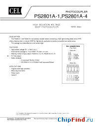 Datasheet PS2801A-1-V manufacturer CEL