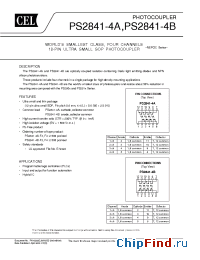 Datasheet PS2841-4B-F3 manufacturer CEL