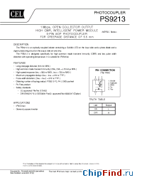 Datasheet PS9213-F4 manufacturer CEL