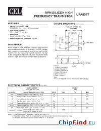 Datasheet UPA801T-T1-A manufacturer CEL