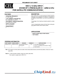 Datasheet UPB1513TU-E2-A manufacturer CEL