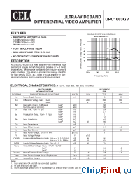 Datasheet UPC1663GV-E1-A manufacturer CEL