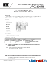 Datasheet UPC3226TB-E3-A manufacturer CEL