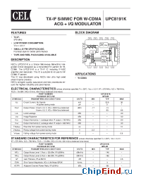 Datasheet UPC8191K manufacturer CEL