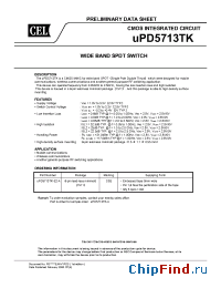 Datasheet UPD5713TK manufacturer CEL
