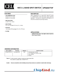 Datasheet UPG2227T5F-E2-A manufacturer CEL