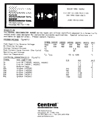 Datasheet 1N3941 manufacturer Central