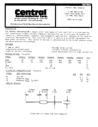 Datasheet 1N4006GGP manufacturer Central