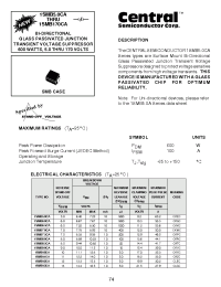 Datasheet 1SMB120CA manufacturer Central