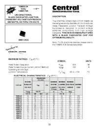 Datasheet 1SMB54A производства Central