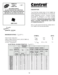 Datasheet 1SMB78A производства Central