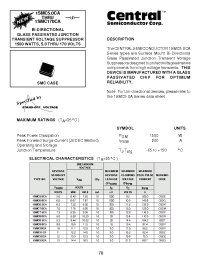 Datasheet 1SMC120CA manufacturer Central