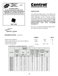 Datasheet 1SMC43CA производства Central