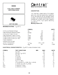 Datasheet BAS56 manufacturer Central