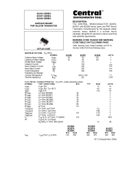 Datasheet BC857 производства Central