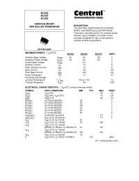 Datasheet BCX55 manufacturer Central