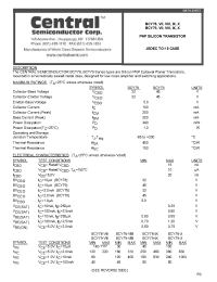 Datasheet BCY78 manufacturer Central