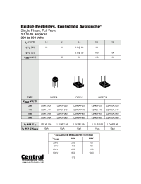 Datasheet CBR10A-J060 manufacturer Central